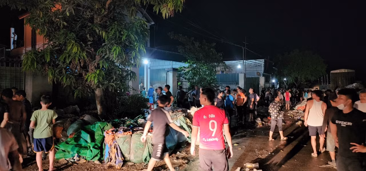 Cháy lớn tại cụm Khu công nghiệp Nghệ An -0