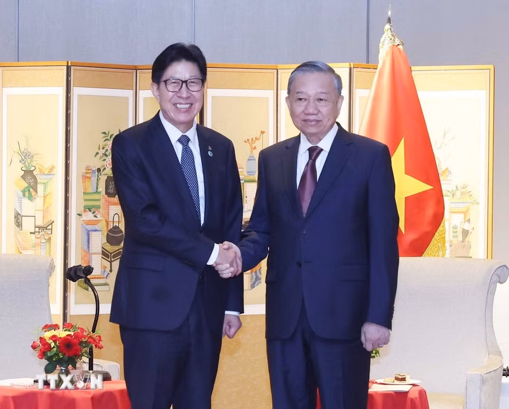 Tổng Bí thư Tô Lâm tiếp Thị trưởng thành phố Busan -0