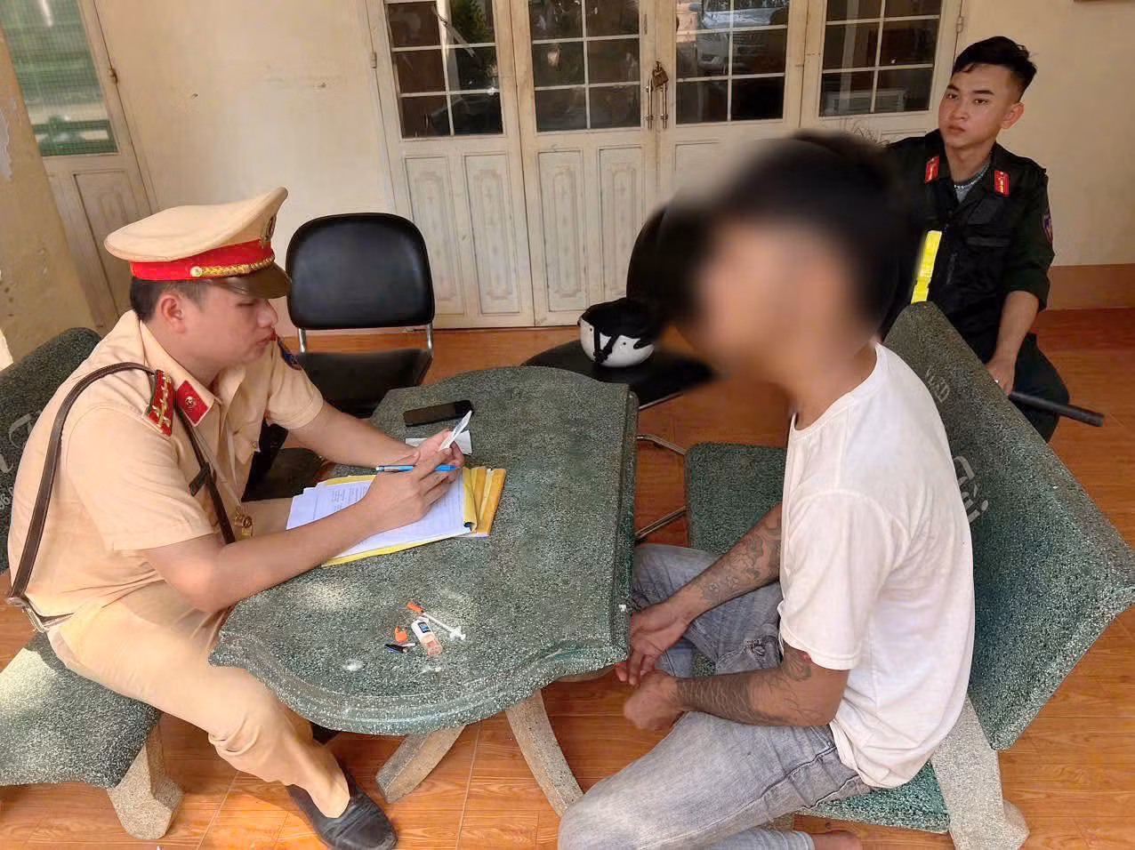 CSGT Công an tỉnh Đồng Nai phát hiện nhiều người lái xe dương tính ma tuý -0