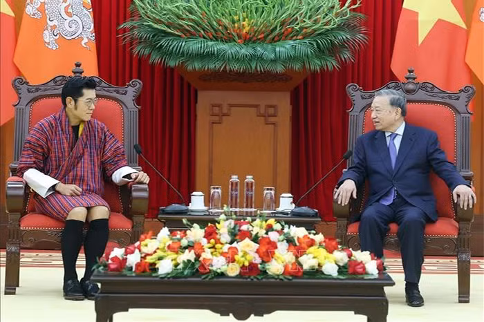 Tổng Bí thư Tô Lâm tiếp Quốc vương Bhutan -0