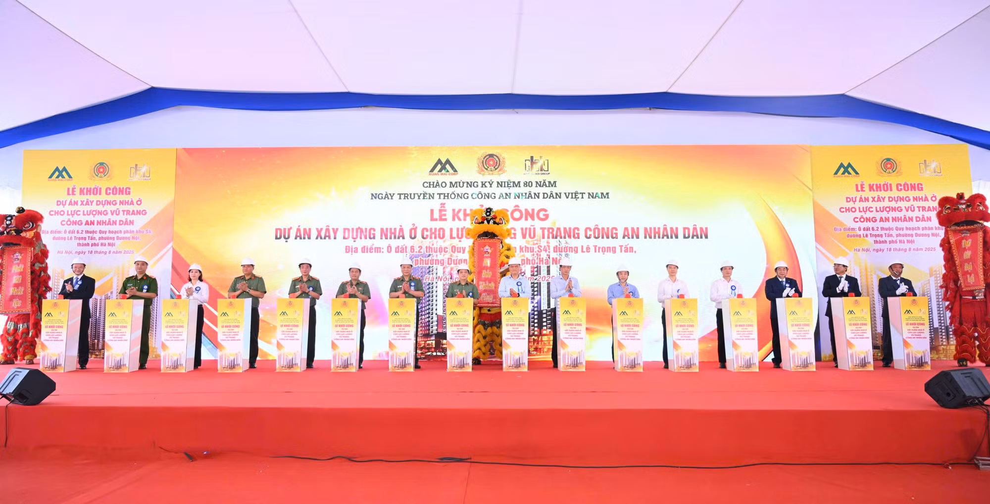 Khởi công Dự án xây dựng nhà ở cho lực lượng vũ trang CAND tại phường Dương Nội -0