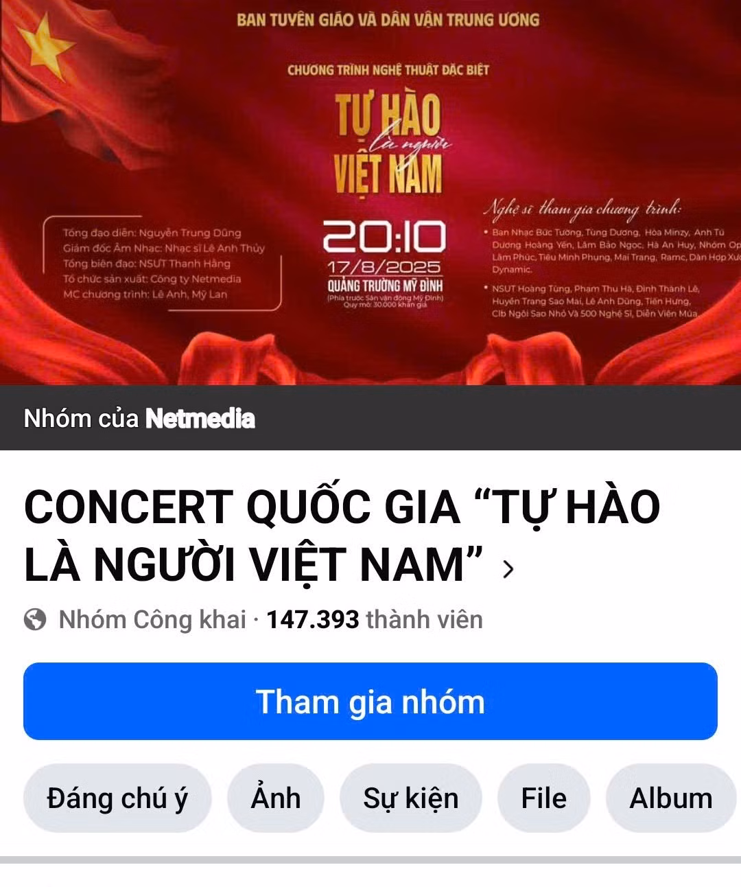 Không bán vé xem concert quốc gia “Tự hào là người Việt Nam” -0
