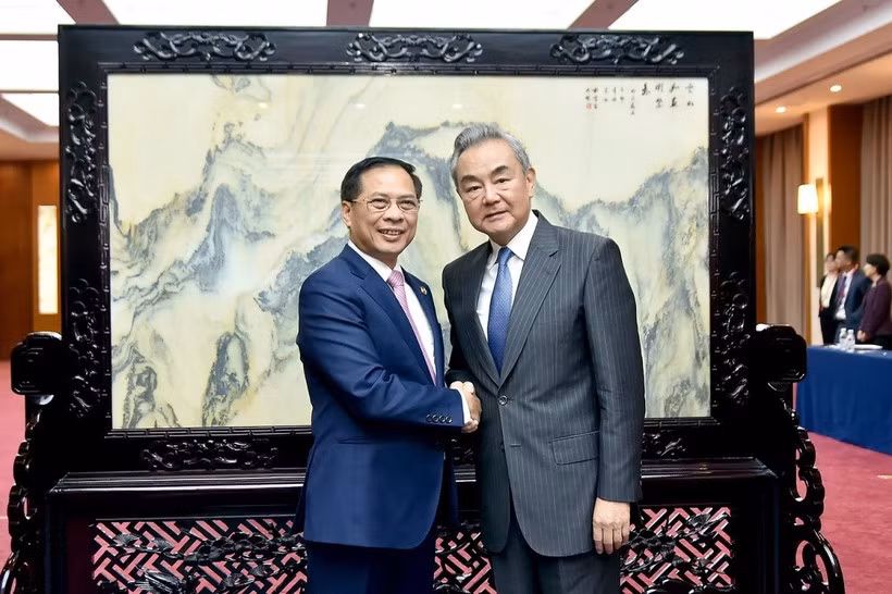 Phó Thủ tướng Bùi Thanh Sơn hội đàm với Bộ trưởng Ngoại giao Trung Quốc -0