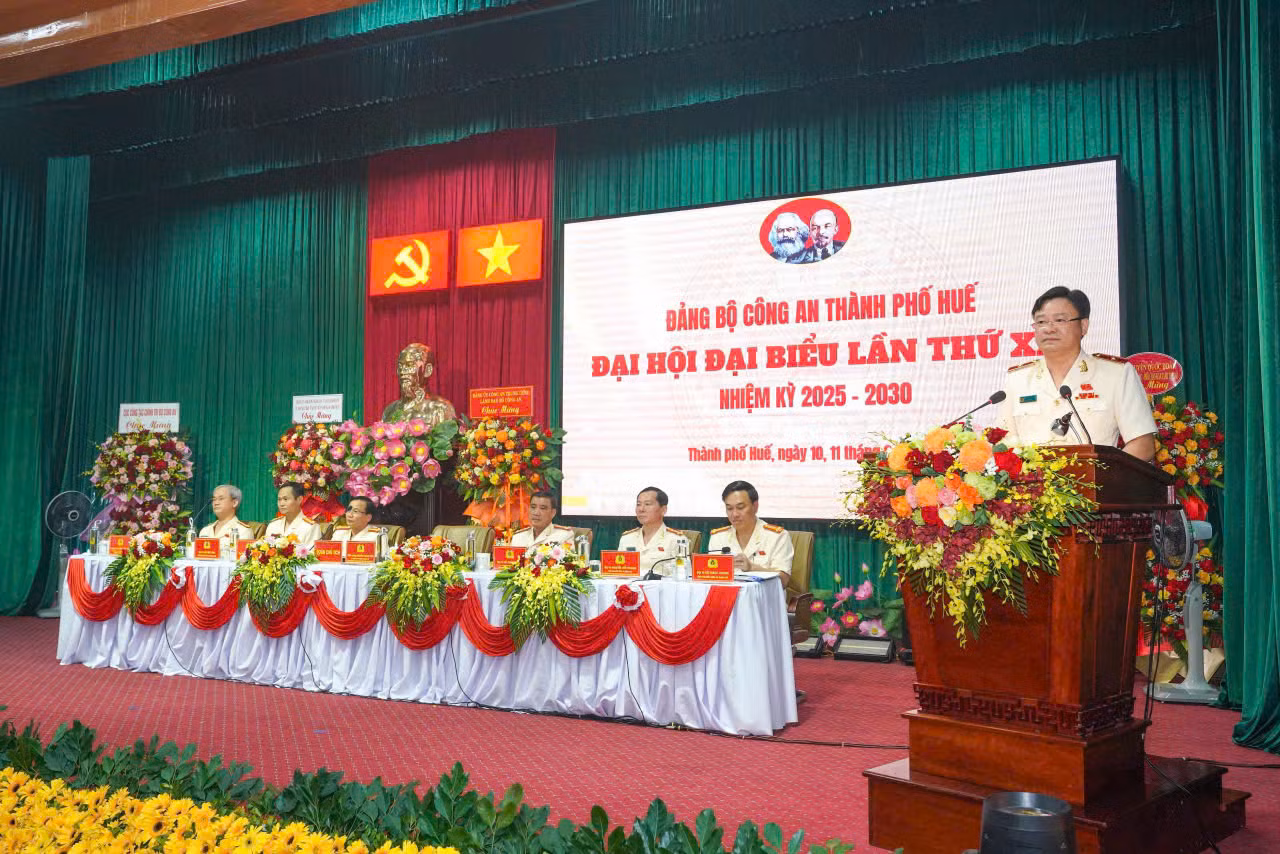 Thứ trưởng Phạm Thế Tùng dự Đại hội Đảng bộ Công an thành phố Huế -0
