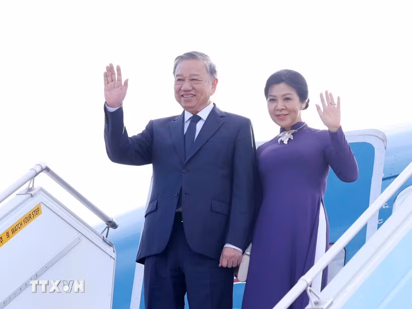 Tổng Bí thư Tô Lâm và Phu nhân kết thúc tốt đẹp chuyến thăm Hàn Quốc -0