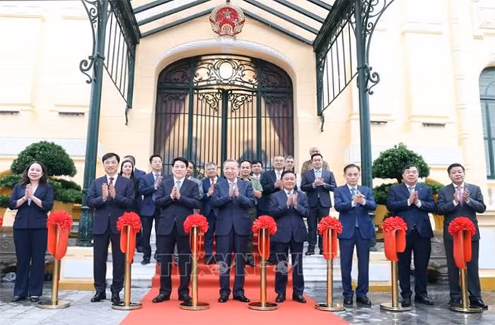 Tổng Bí thư và Chủ tịch nước dự lễ bàn giao Trụ sở làm việc Cơ quan Chủ tịch nước -0