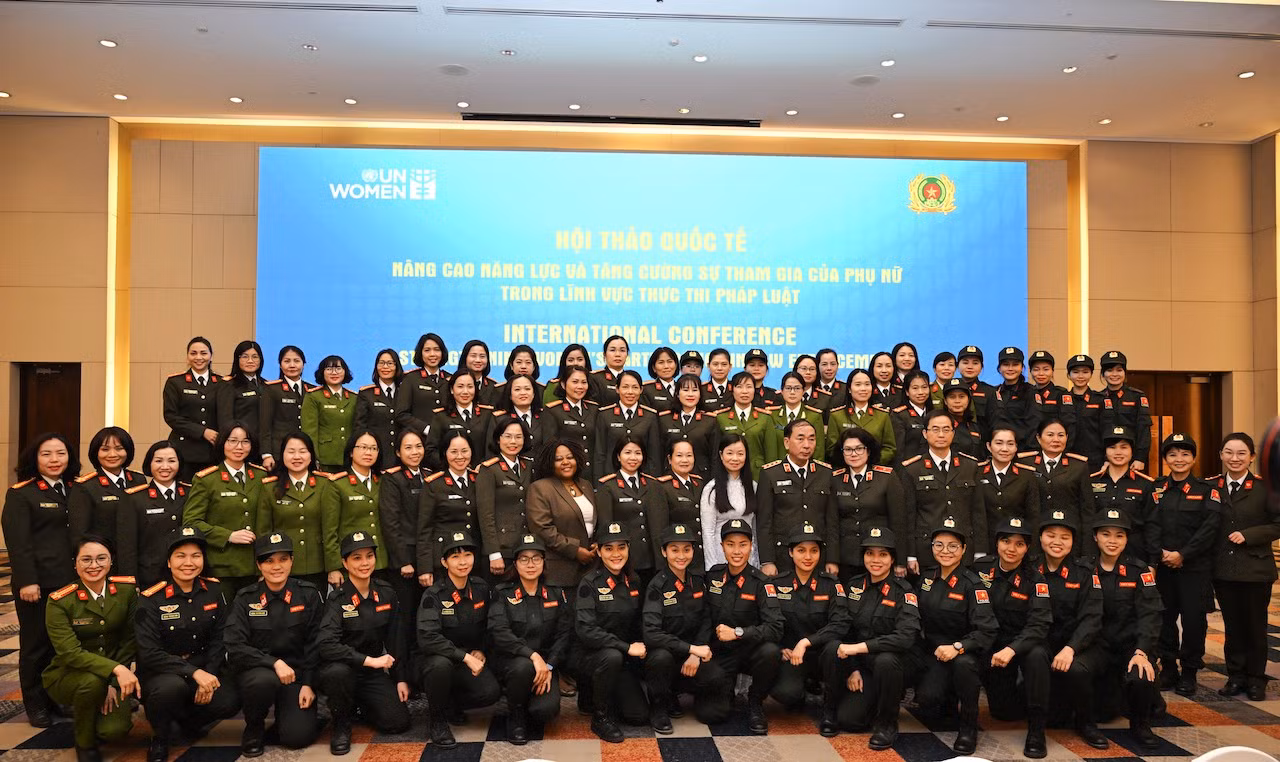 Hội thảo quốc tế nâng cao năng lực và tăng cường sự tham gia của phụ nữ trong lĩnh vực thực thi pháp luật -0