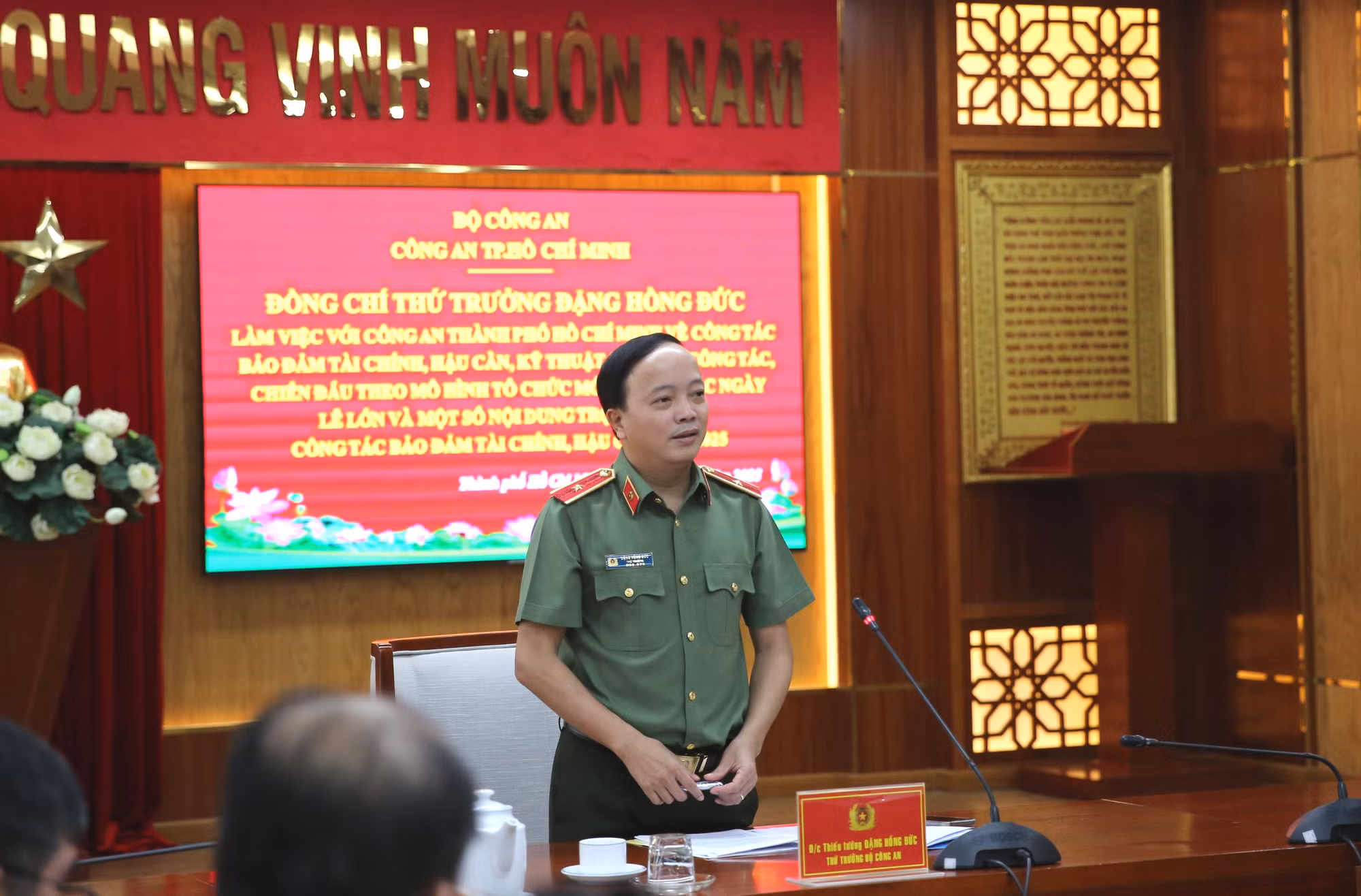 Công an TP Hồ Chí Minh nhanh chóng ổn định tổ chức, hoạt động hiệu năng, hiệu lực, hiệu quả