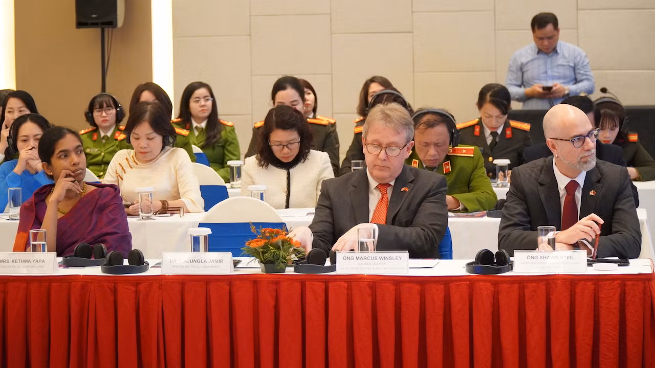 Hội thảo quốc tế nâng cao năng lực và tăng cường sự tham gia của phụ nữ trong lĩnh vực thực thi pháp luật -0