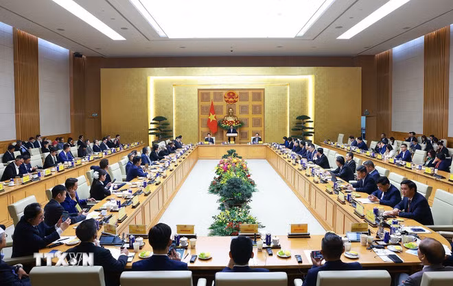 Cuộc tọa đàm của Thủ tướng Phạm Minh Chính với các doanh nghiệp ASEAN.