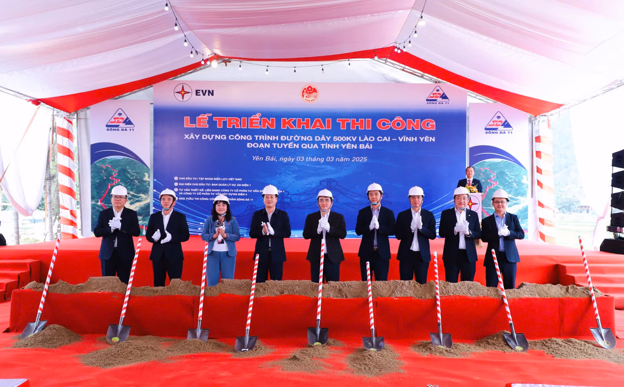 Triển khai thi công công trình đường dây 500KV Lào Cai – Vĩnh Yên -0
