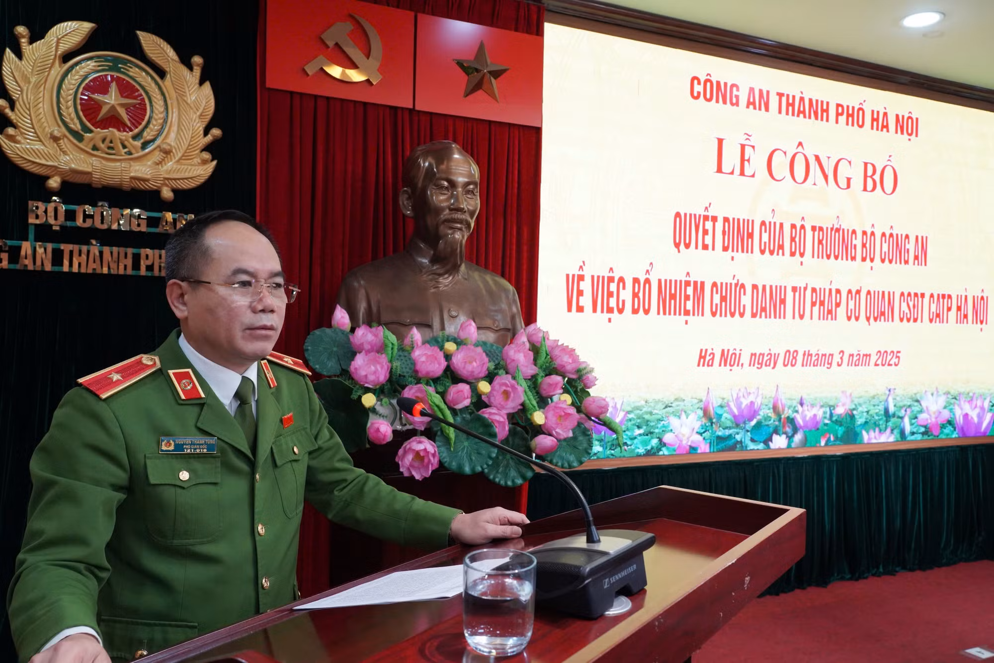 Bổ nhiệm chức danh Phó Thủ trưởng Cơ quan Cảnh sát điều tra Công an TP Hà Nội -0