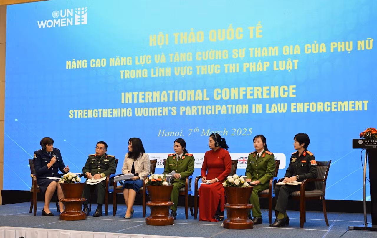 Hội thảo quốc tế nâng cao năng lực và tăng cường sự tham gia của phụ nữ trong lĩnh vực thực thi pháp luật -0