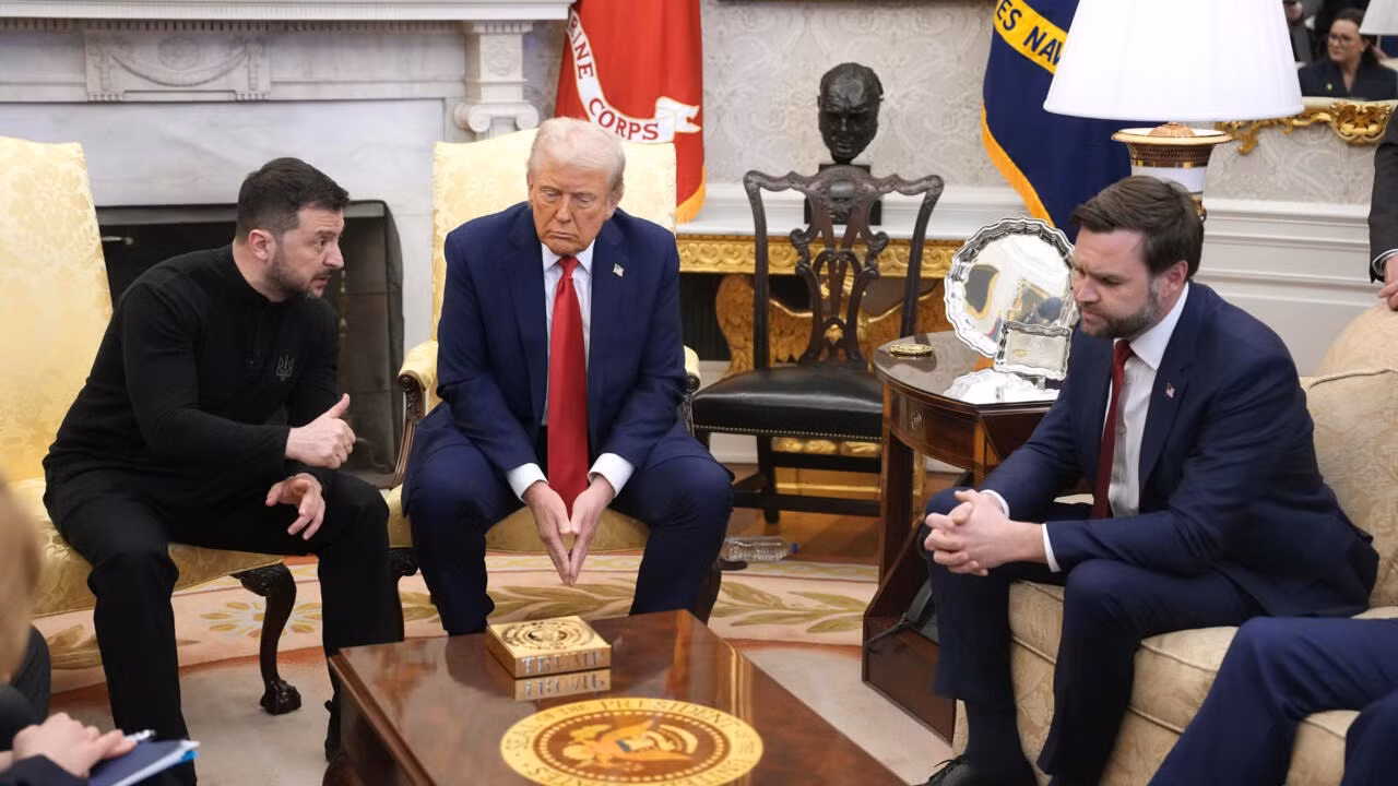 Tổng thống Ukraine rời Nhà Trắng, không kí thỏa thuận nào với ông Trump -0