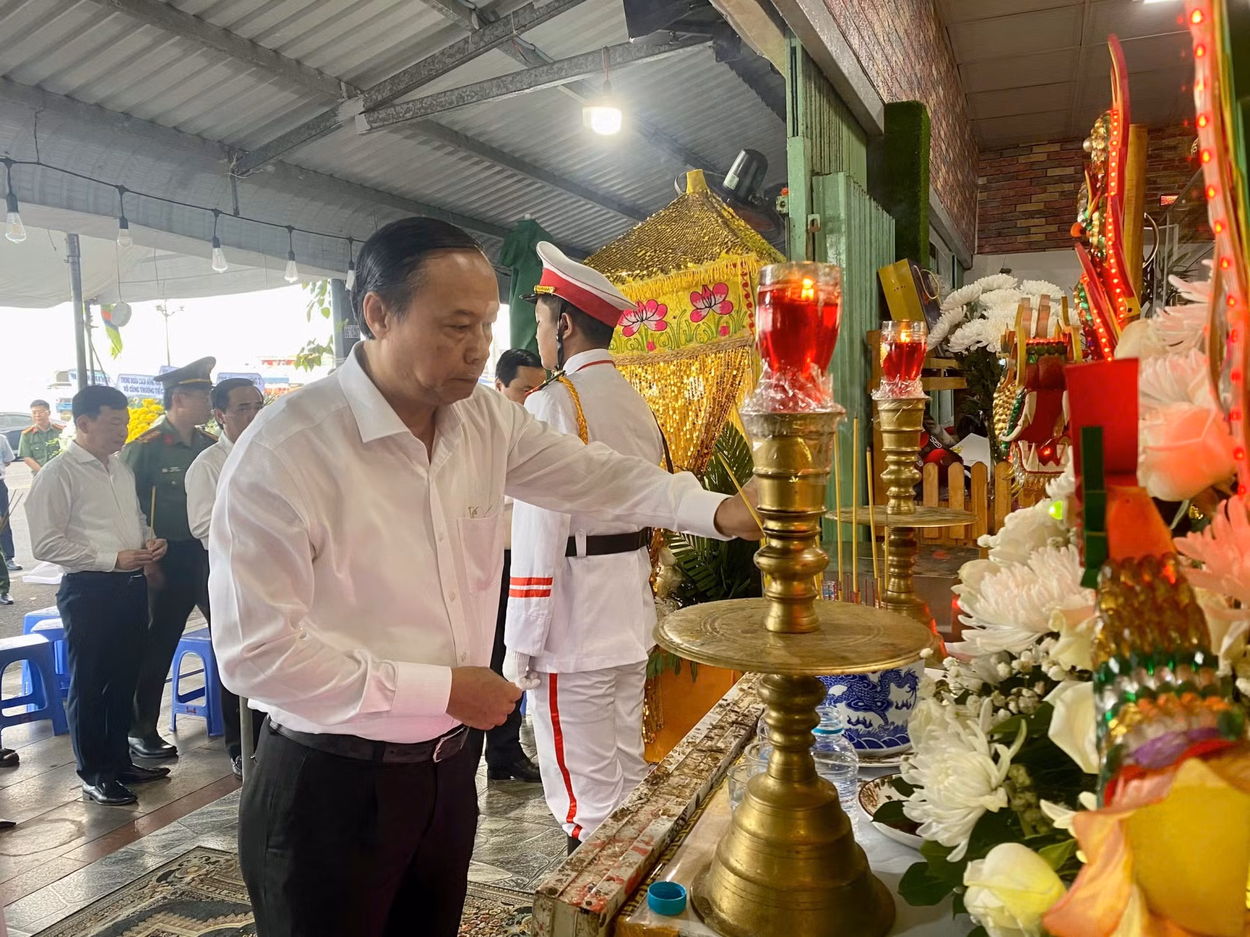 Lãnh đạo tỉnh Bà Rịa-Vũng Tàu đến viếng, chia buồn cùng gia đình chiến sĩ Cảnh sát hy sinh -0