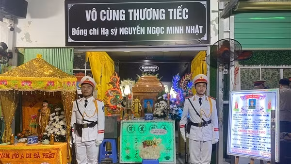 Nhiều tiếc thương, xúc động trước sự hy sinh của chiến sĩ Cảnh sát Cơ động