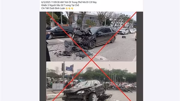Thông tin tai nạn giao thông làm 5 người chết ở Hà Nội là bịa đặt