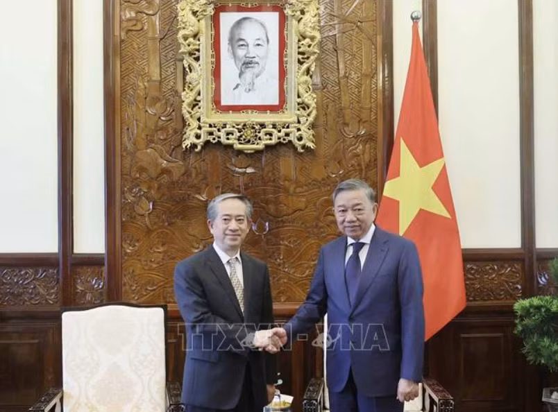 Chủ tịch nước Tô Lâm tiếp Đại sứ Trung Quốc nhân dịp kết thúc nhiệm kỳ công tác -0