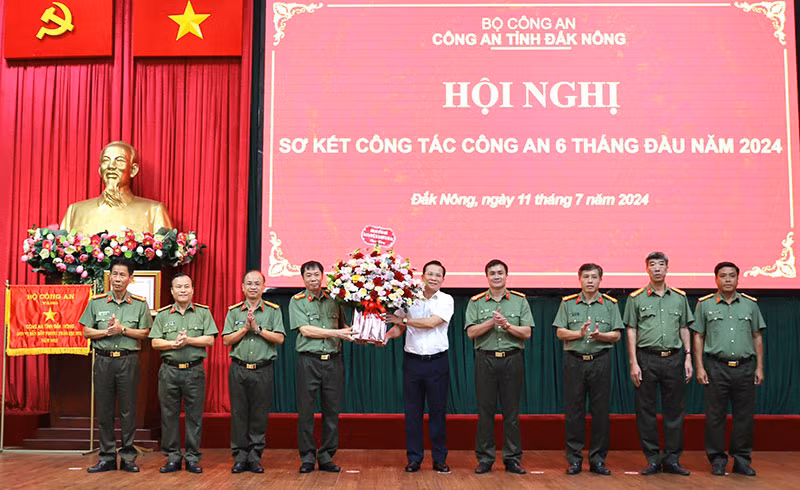 Công an Đắk Nông sơ kết công tác 6 tháng đầu năm 2024 -0