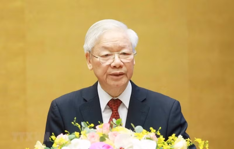 Trao tặng Huân chương Sao Vàng đối với đồng chí Tổng Bí thư Nguyễn Phú Trọng -0