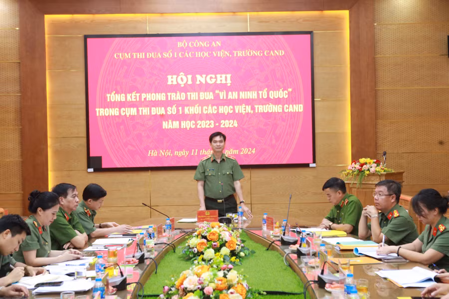 Cụm thi đua số 1 khối các học viện, trường CAND tổng kết phong trào thi đua Vì an ninh Tổ quốc -0