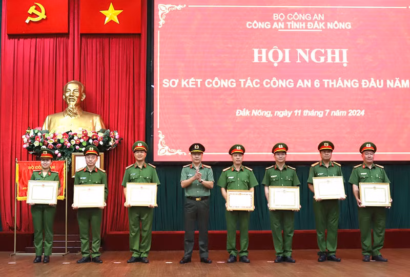 Công an Đắk Nông sơ kết công tác 6 tháng đầu năm 2024 -0
