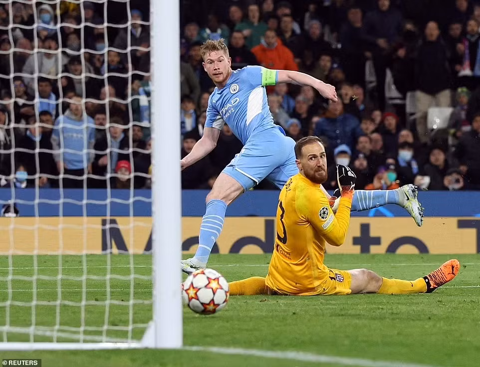 Kevin De Bruyne lập công, Man City thắng tối thiểu Atletico -0
