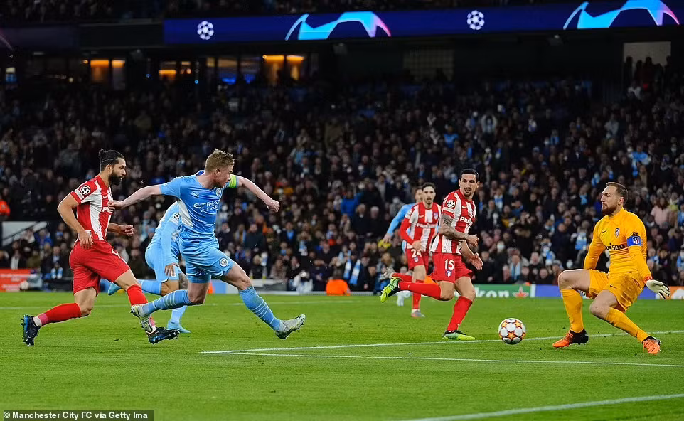 Kevin De Bruyne lập công, Man City thắng tối thiểu Atletico -0