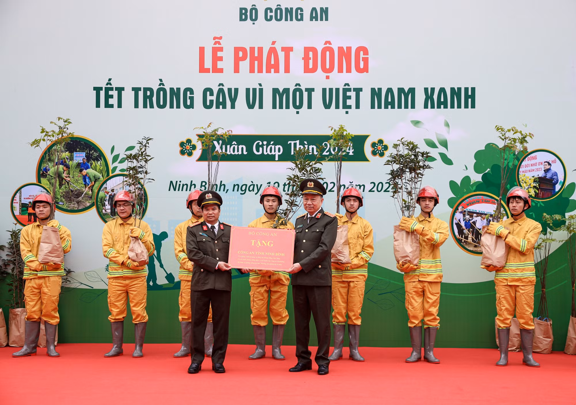 Bộ Công an phát động “Tết trồng cây năm 2024 - Vì một Việt Nam xanh” -0