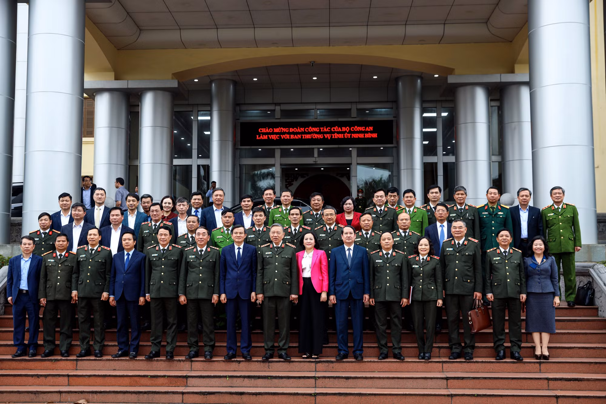 Bộ trưởng Tô Lâm làm việc với Ban Thường vụ Tỉnh ủy Ninh Bình -0
