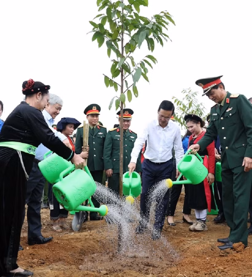 Chủ tịch nước phát động Tết trồng cây “Đời đời nhớ ơn Bác Hồ” tại Tuyên Quang -0