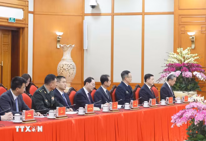 Tổng Bí thư tiếp các Bộ trưởng Trung Quốc nhân dịp Đối thoại chiến lược 3+3 -0