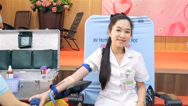 Hơn 200 cán bộ chiến sĩ Công an hiến máu vì nghĩa tình vì đồng đội thân yêu