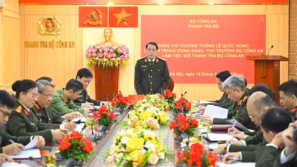 Xây dựng Thanh tra Bộ Công an chính quy, chuyên nghiệp
