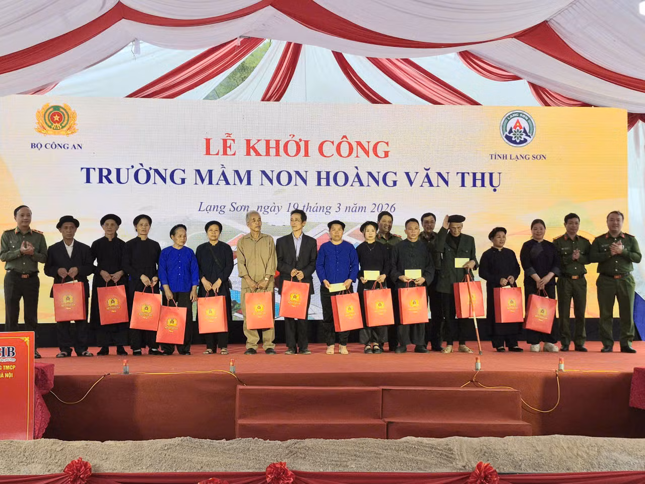 Bộ Công an phát động lễ khởi công xây dưng Trường Mầm non Hoàng Văn Thụ tại xã biên giới tỉnh Lạng Sơn -0
