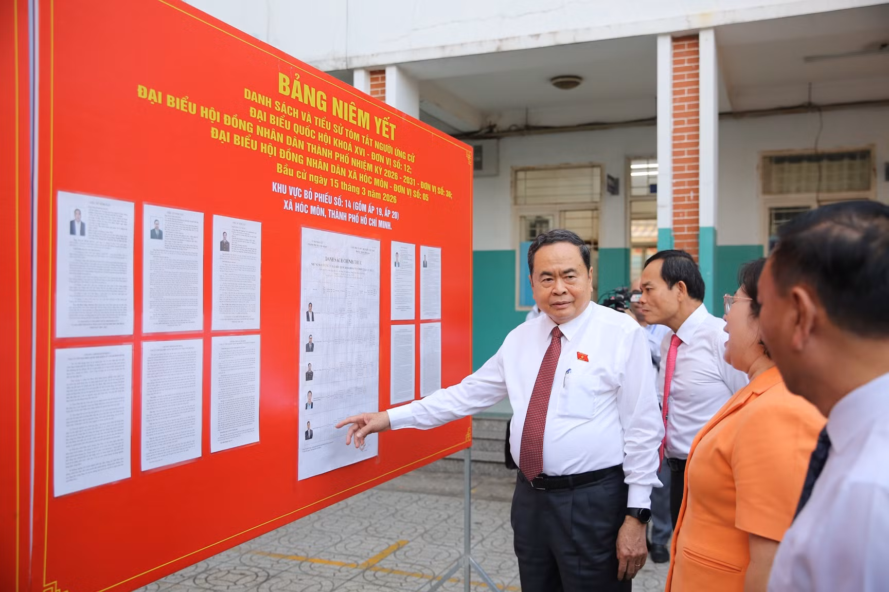 Chủ tịch Quốc hội Trần Thanh Mẫn dự lễ khai mạc bầu cử tại TP Hồ Chí Minh -0