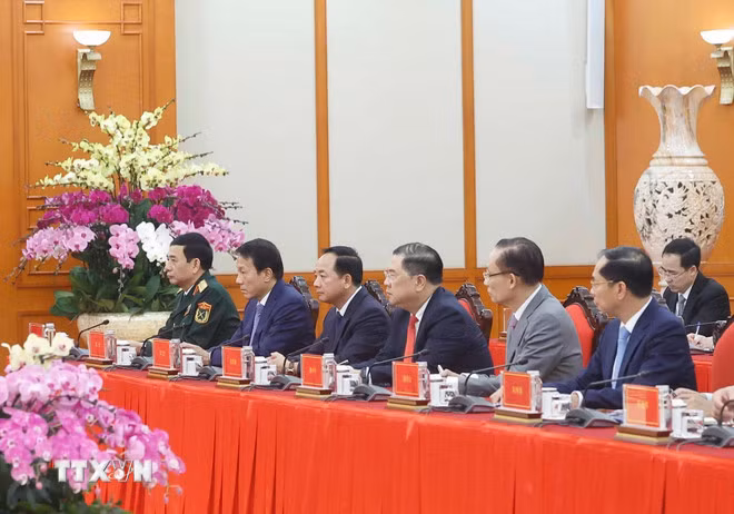 Tổng Bí thư tiếp các Bộ trưởng Trung Quốc nhân dịp Đối thoại chiến lược 3+3 -0
