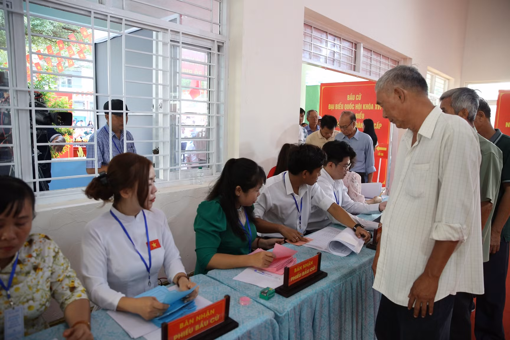 Chủ tịch Quốc hội Trần Thanh Mẫn dự lễ khai mạc bầu cử tại TP Hồ Chí Minh -1