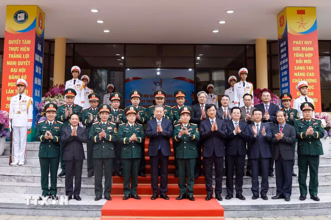 Tổng Bí thư Tô Lâm: Học viện Kỹ thuật quân sự phát huy mạnh mẽ tinh thần “Đoàn kết, bản lĩnh; đổi mới, sáng tạo; trí tuệ, phát triển” -0