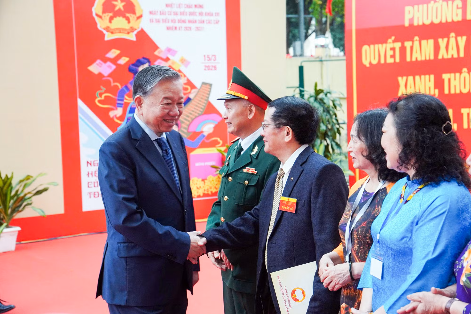 Tổng Bí thư Tô Lâm thực hiện quyền bầu cử, góp phần lan tỏa tinh thần Ngày hội toàn dân -1
