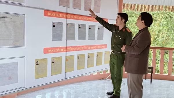Công an xã biên giới đảm bảo an ninh an toàn bầu cử vừa phối hợp đánh án liên tỉnh