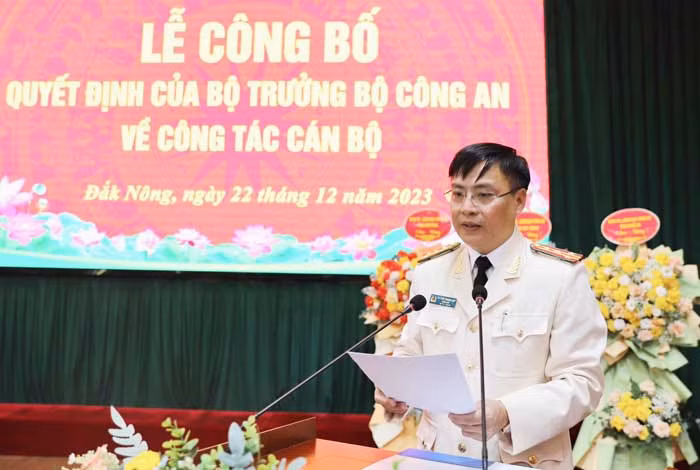 Điều động và bổ nhiệm phó Giám đốc Công an tỉnh Hà Tĩnh làm Giám đốc Công an tỉnh Đắk Nông -0