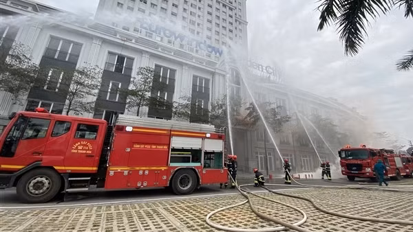 Thanh Hoá thực tập phương án chữa cháy và cứu nạn cứu hộ tại khu đô thị