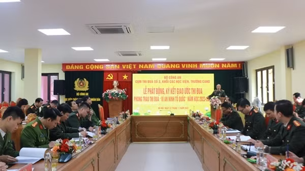 Bốn học viện, trường CAND ký kết giao ước thi đua