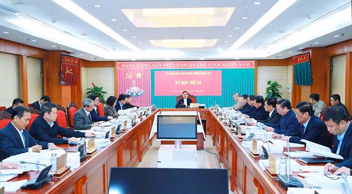 Thông cáo báo chí Kỳ họp thứ 34 của Ủy ban Kiểm tra Trung ương -0