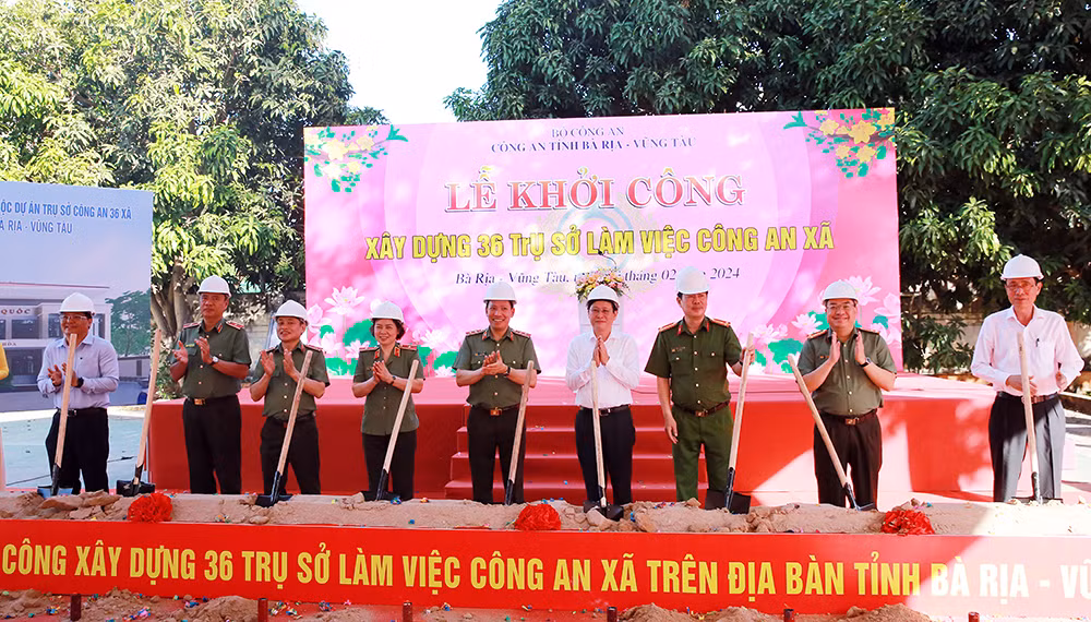Sớm hoàn thiện, phát huy hiệu quả 36 trụ sở làm việc Công an xã ở tỉnh Bà Rịa-Vũng Tàu