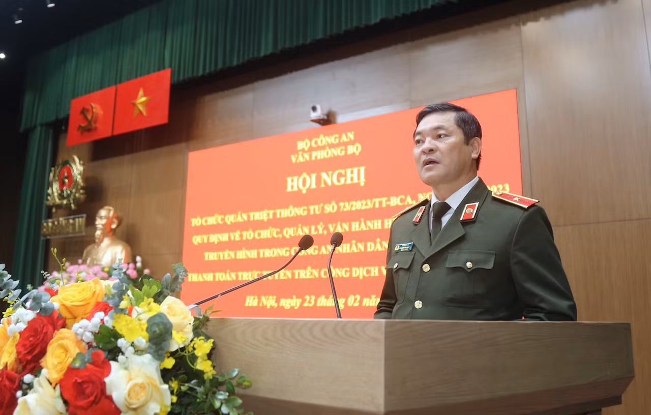 Phát huy hiệu quả hệ thống hội nghị truyền hình, thanh toán trực tuyến trên Cổng Dịch vụ công Bộ Công an -0
