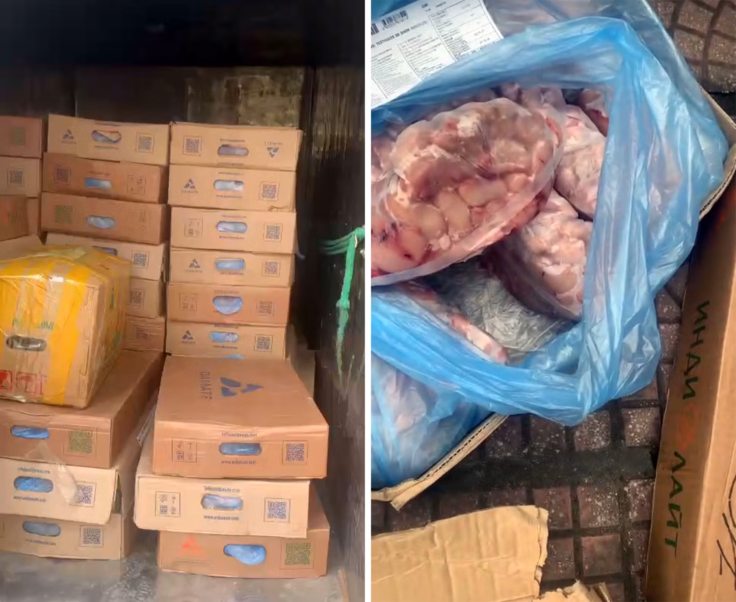 CSGT phát hiện hơn 2 tấn kê gà đang trên đường tuồn vào Hà Nội -0