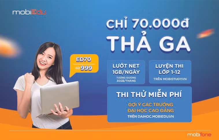 Học trực tuyến không giới hạn với bộ ba gói cước của mobiEdu -0