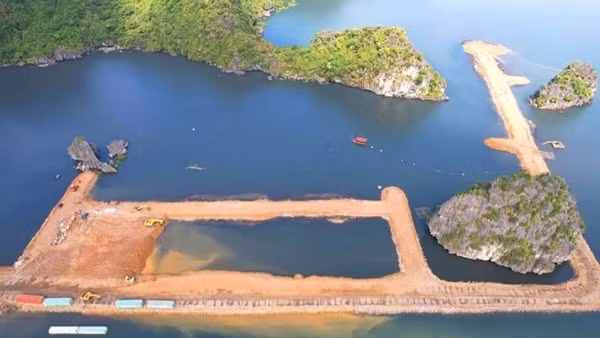 Chủ đầu tư dự án lấn biển vùng đệm di sản vịnh Hạ Long bị phạt 125 triệu đồng